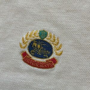 Vintage Burberrys 100% Cotton Embroidered Logo Made In USA Polo Shirt